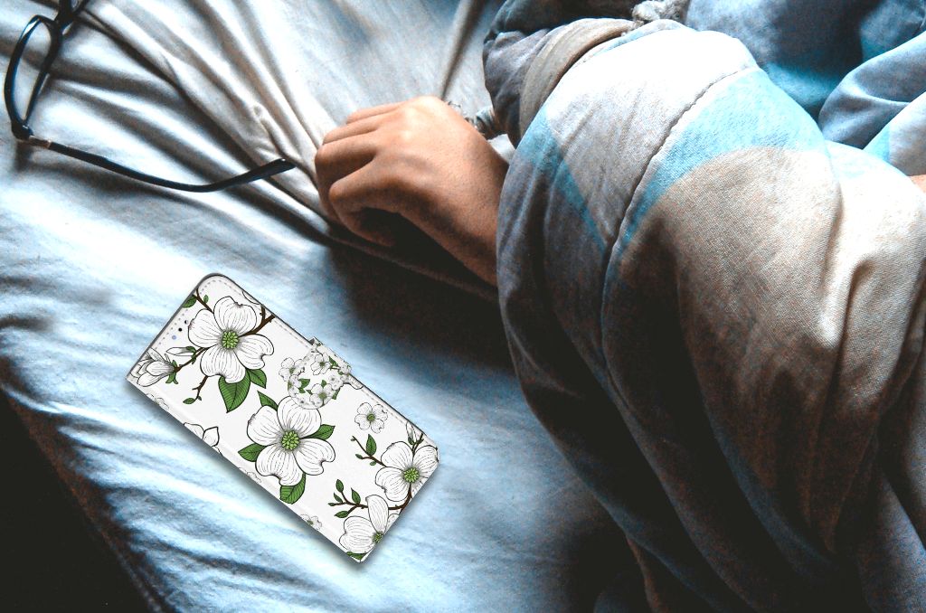 OPPO A16/A16s/A54s Hoesje Dogwood Flowers