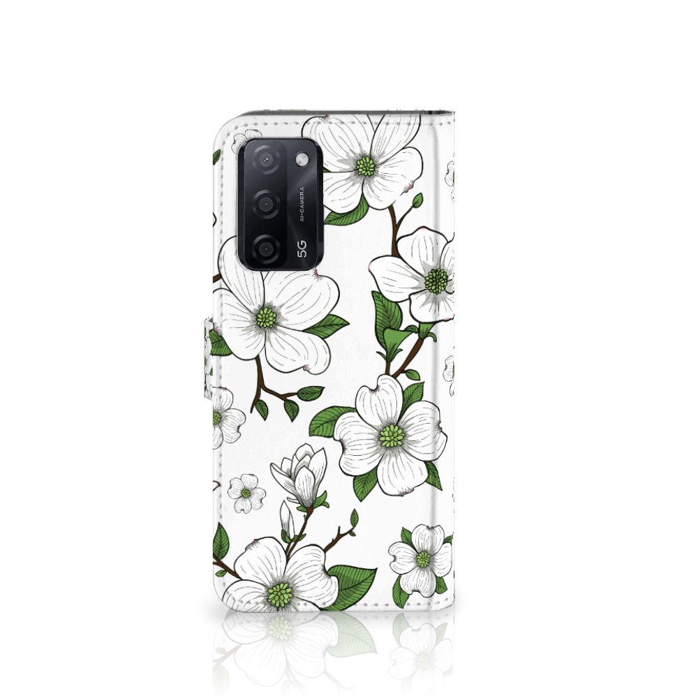 OPPO A16/A16s/A54s Hoesje Dogwood Flowers