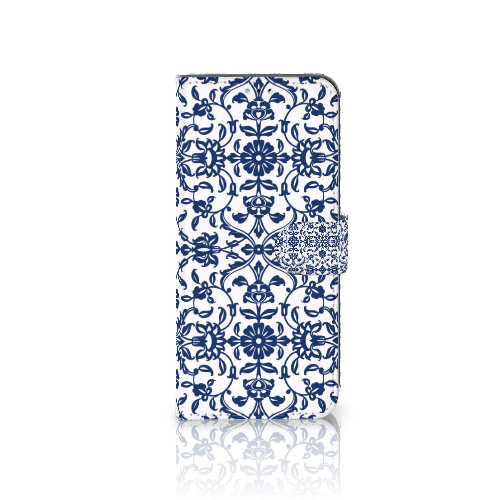 OPPO A16/A16s/A54s Hoesje Flower Blue