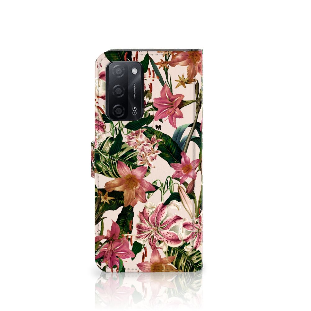 OPPO A16/A16s/A54s Hoesje Flowers