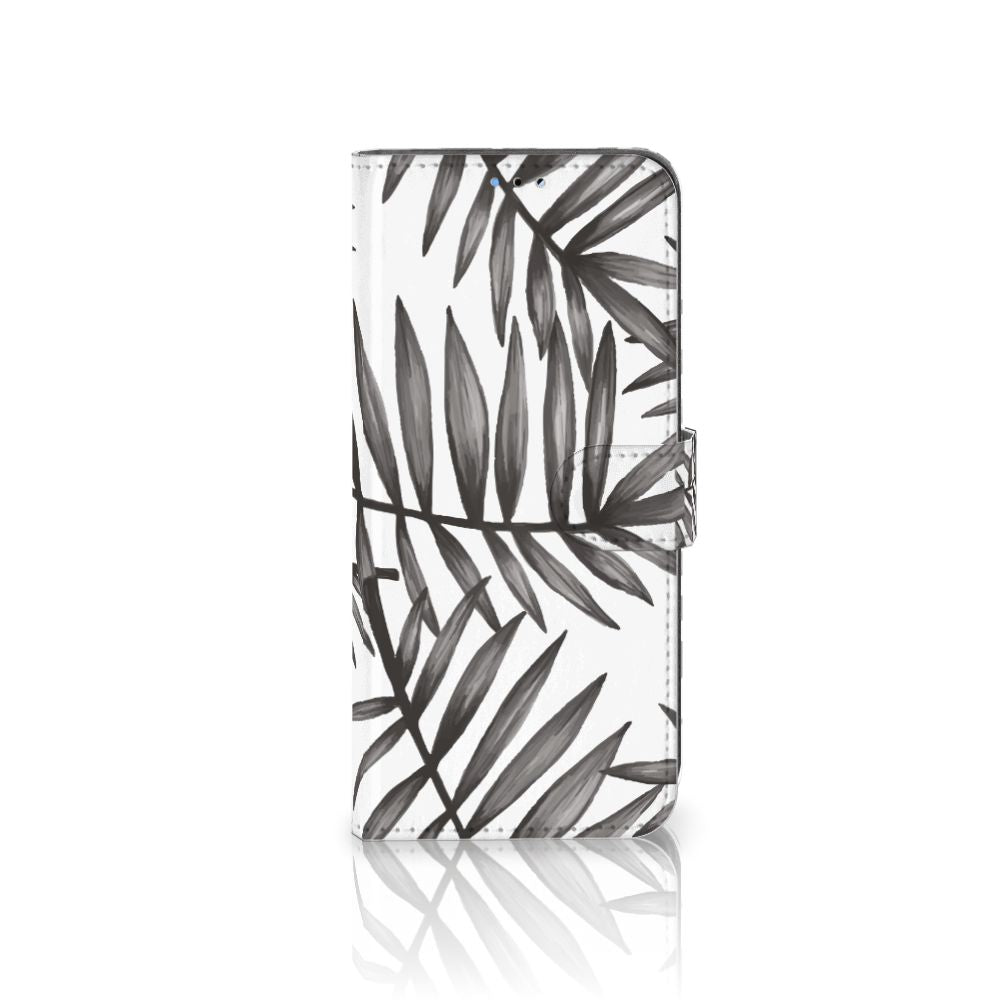 OPPO A16/A16s/A54s Hoesje Leaves Grey