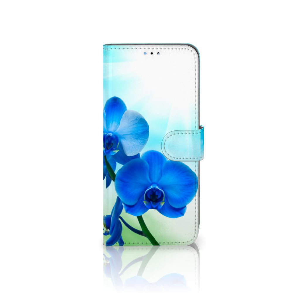 OPPO A16/A16s/A54s Hoesje Orchidee Blauw - Cadeau voor je Moeder