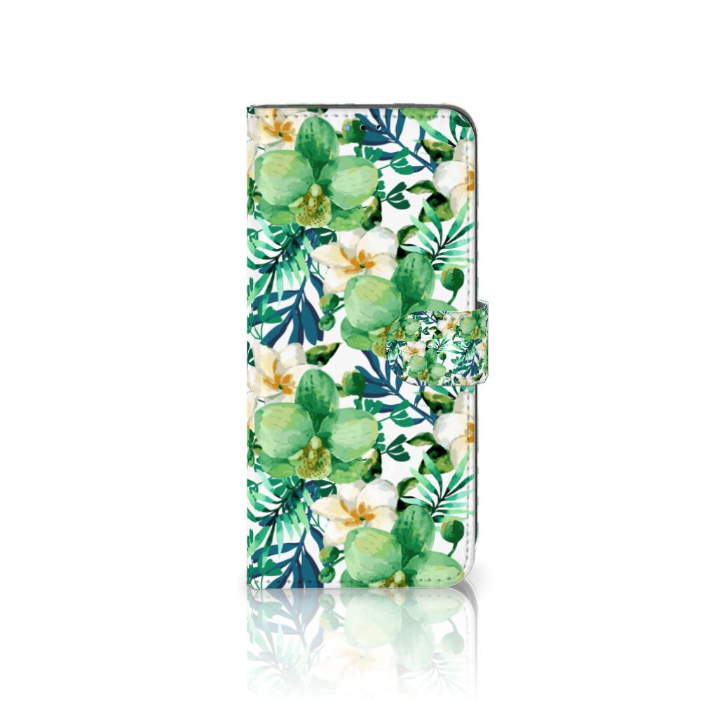 OPPO A16/A16s/A54s Hoesje Orchidee Groen