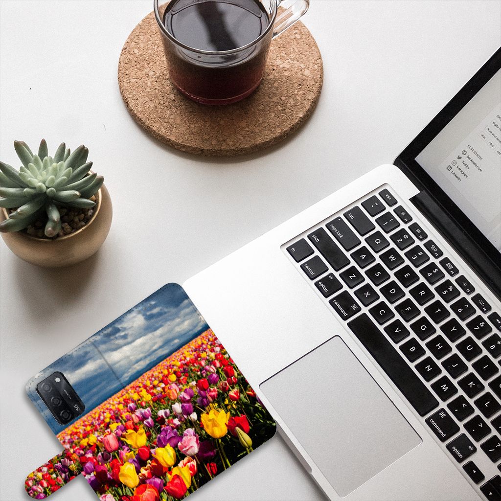 OPPO A16/A16s/A54s Hoesje Tulpen