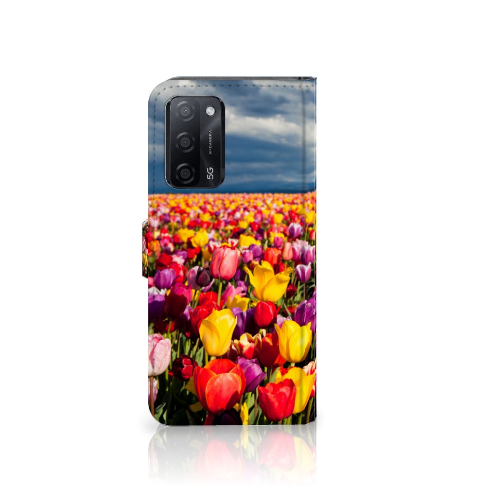 OPPO A16/A16s/A54s Hoesje Tulpen
