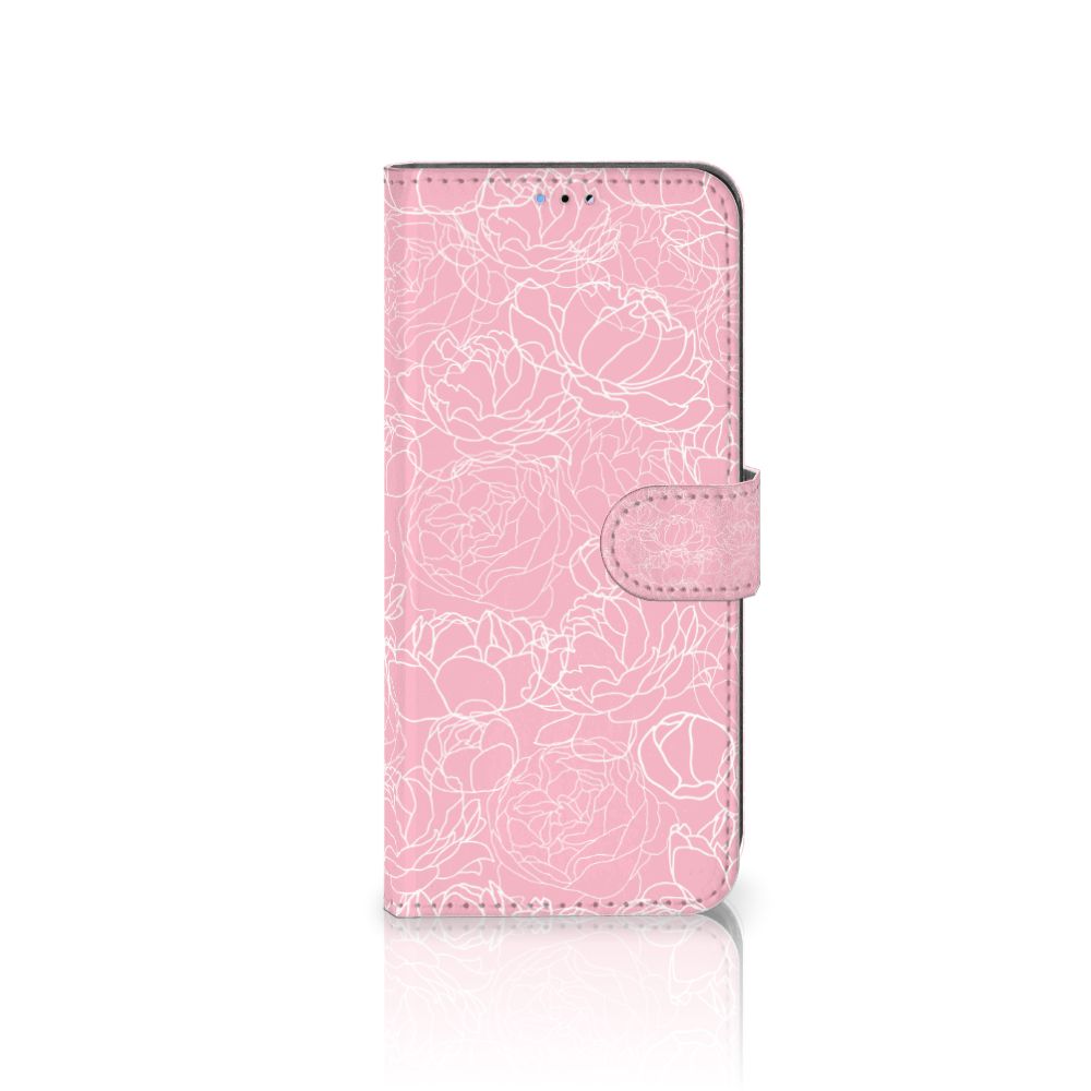 OPPO A16/A16s/A54s Hoesje White Flowers