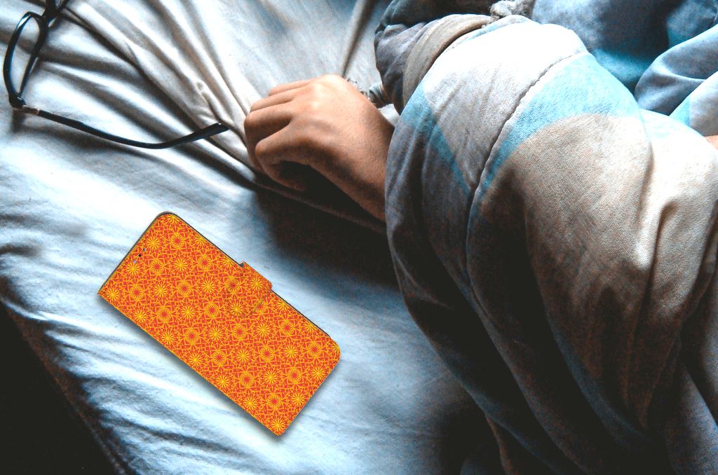 OPPO A16/A16s/A54s Telefoon Hoesje Batik Oranje