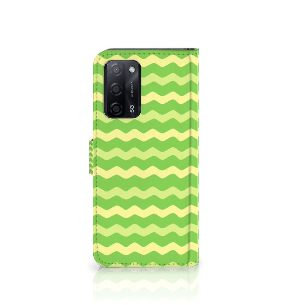 OPPO A16/A16s/A54s Telefoon Hoesje Waves Green