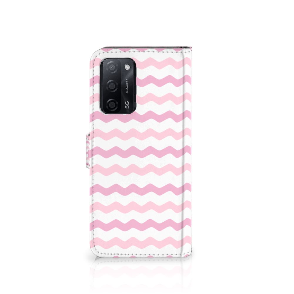 OPPO A16/A16s/A54s Telefoon Hoesje Waves Roze
