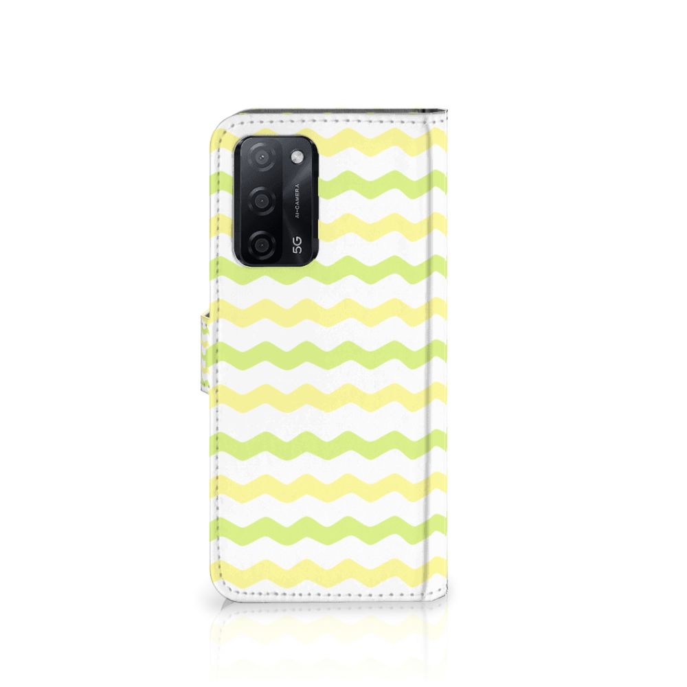 OPPO A16/A16s/A54s Telefoon Hoesje Waves Yellow