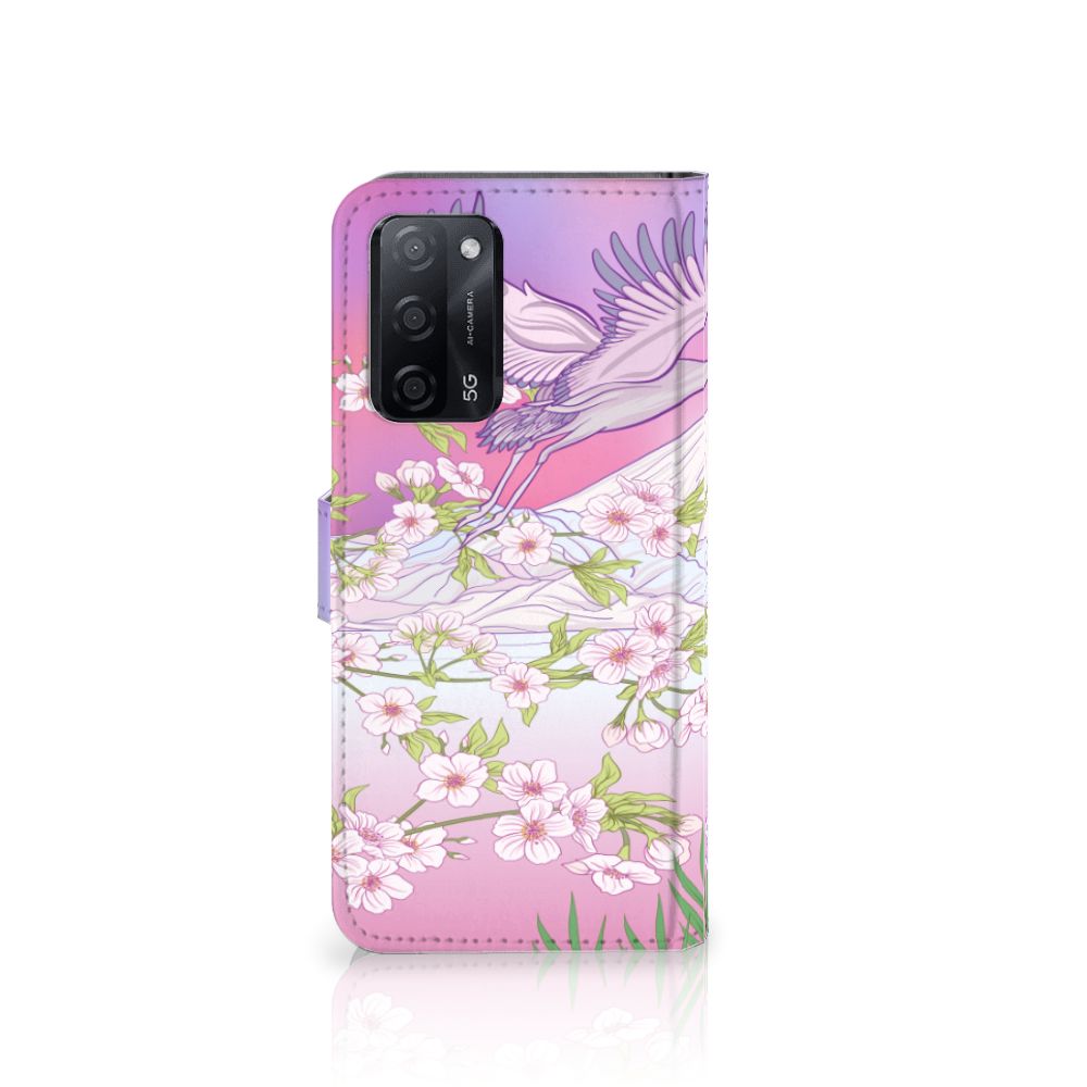 OPPO A16/A16s/A54s Telefoonhoesje met Pasjes Bird Flying