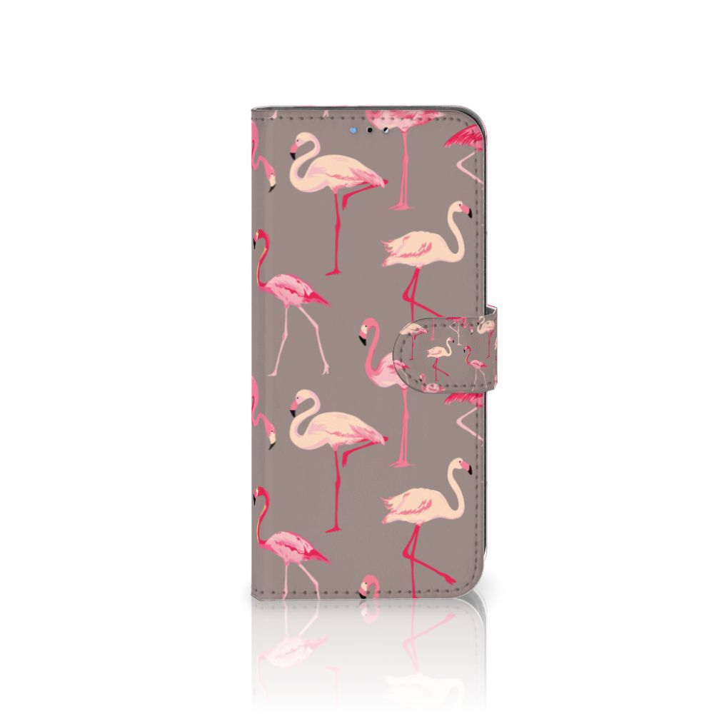 OPPO A16/A16s/A54s Telefoonhoesje met Pasjes Flamingo