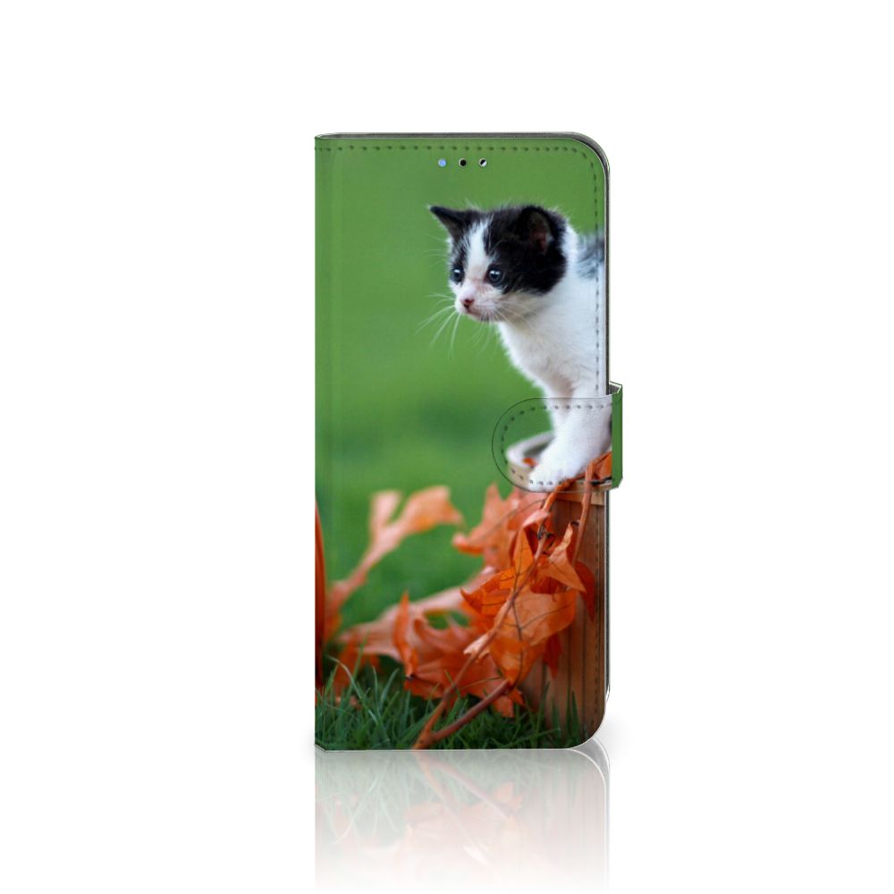 OPPO A16/A16s/A54s Telefoonhoesje met Pasjes Kitten