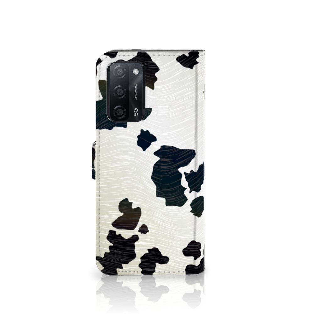 OPPO A16/A16s/A54s Telefoonhoesje met Pasjes Koeienvlekken