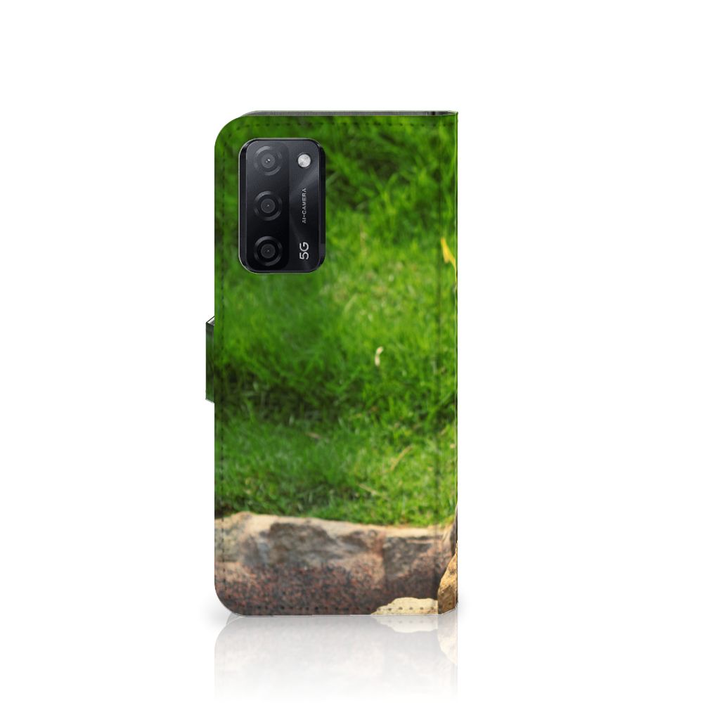 OPPO A16/A16s/A54s Telefoonhoesje met Pasjes Panda