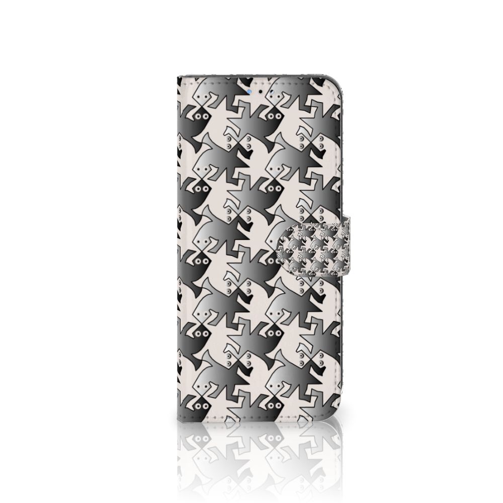 OPPO A16/A16s/A54s Telefoonhoesje met Pasjes Salamander Grey