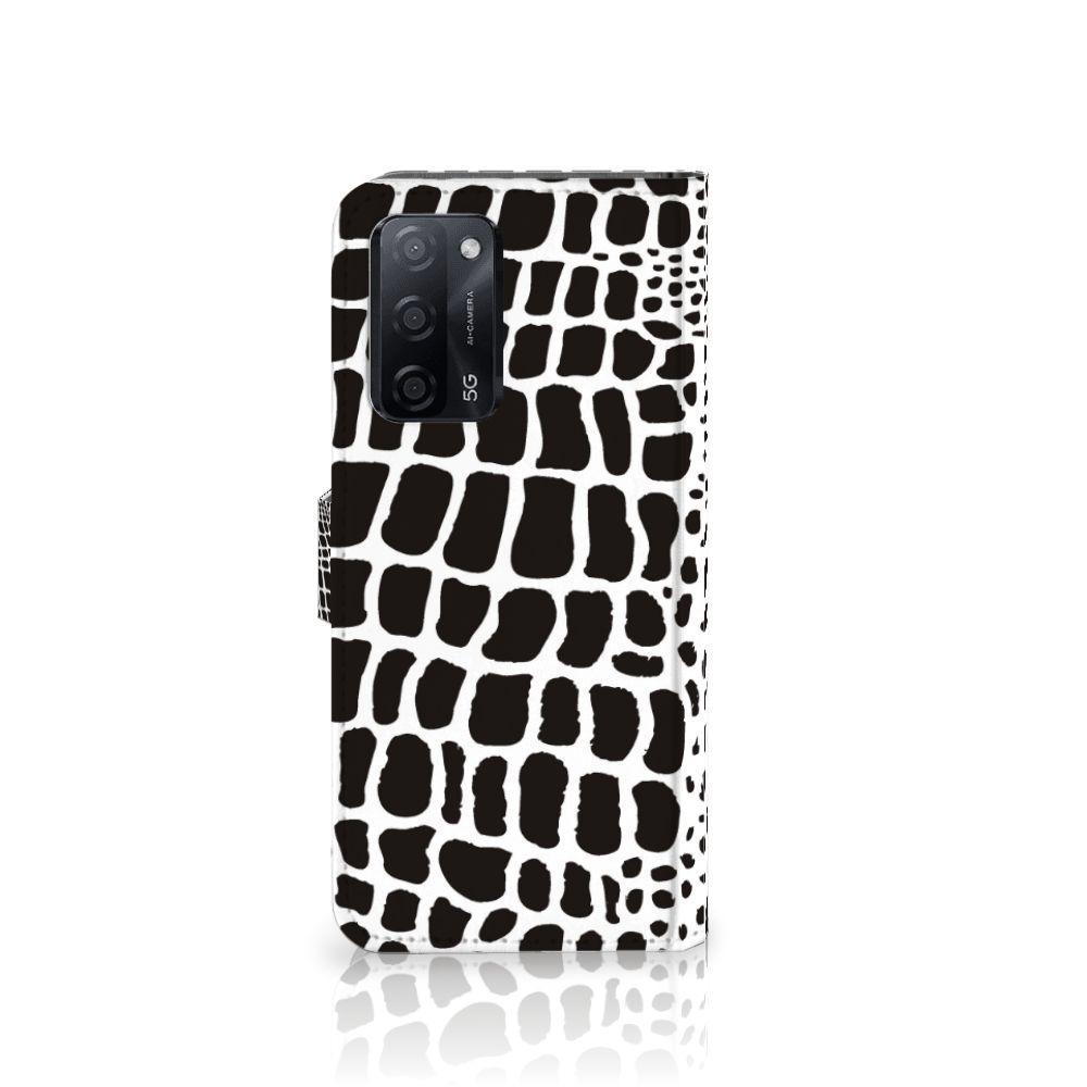 OPPO A16/A16s/A54s Telefoonhoesje met Pasjes Slangenprint