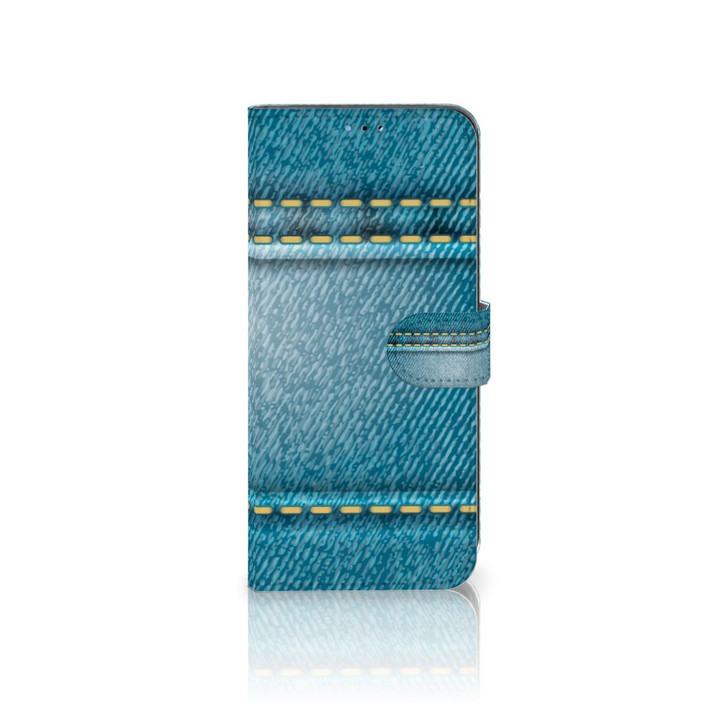 OPPO A16/A16s/A54s Wallet Case met Pasjes Jeans