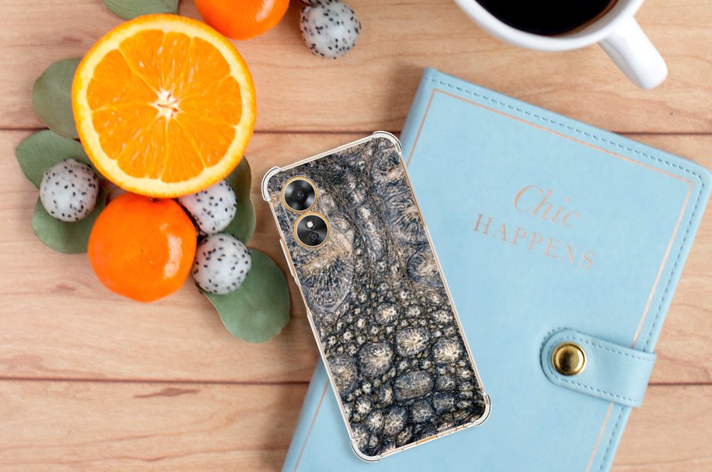 OPPO A17 Case Anti-shock Krokodillenprint B2C Telecom