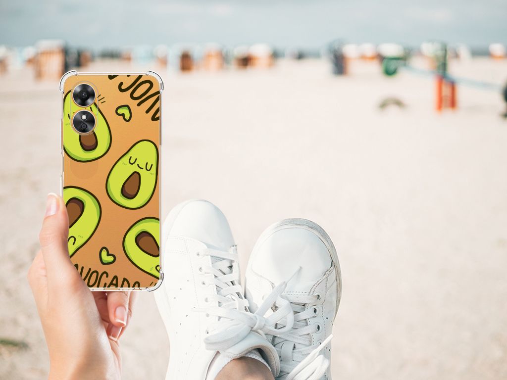 OPPO A17 Stevig Bumper Hoesje Avocado Singing B2C Telecom