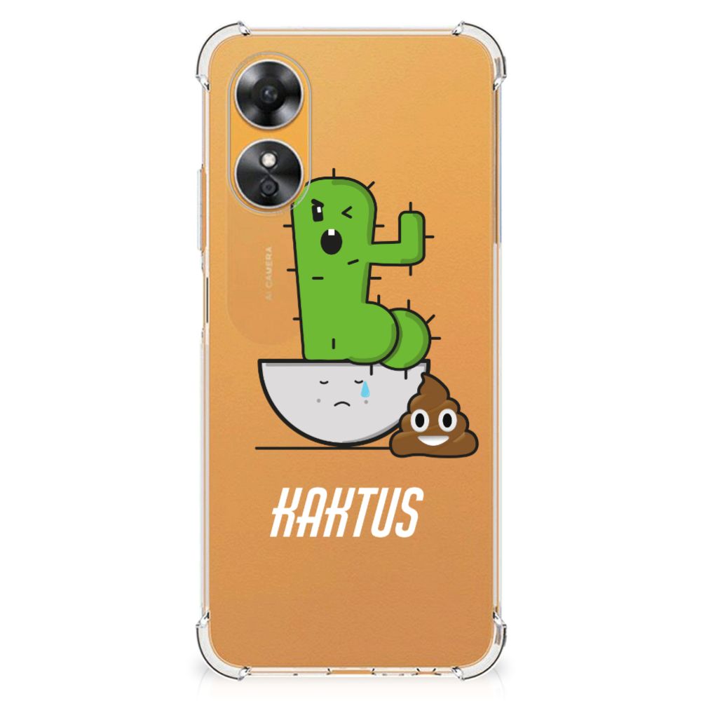 OPPO A17 Stevig Bumper Hoesje Cactus Poo B2C Telecom