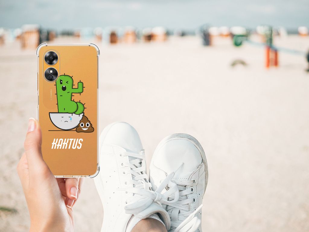 OPPO A17 Stevig Bumper Hoesje Cactus Poo B2C Telecom