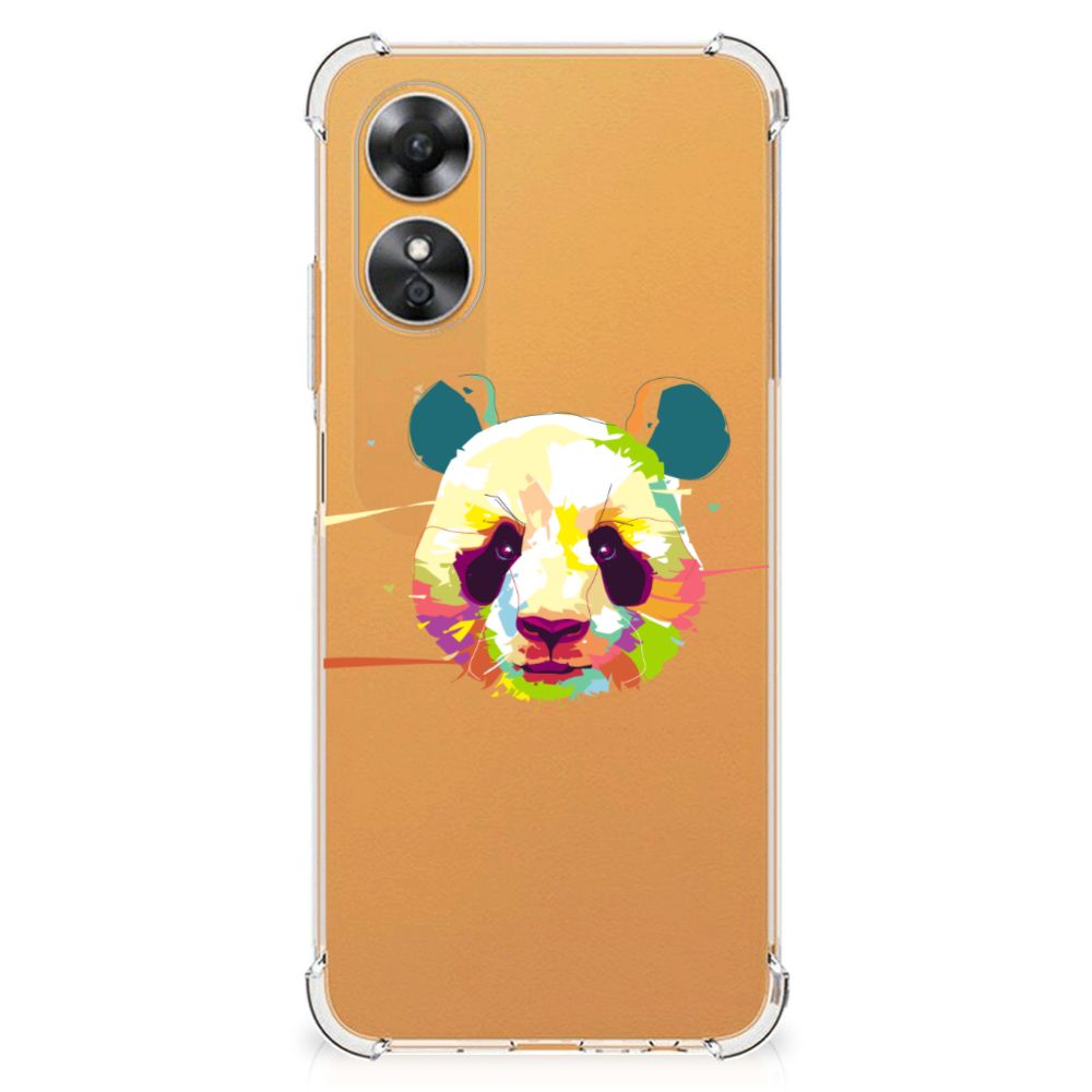 OPPO A17 Stevig Bumper Hoesje Panda Color B2C Telecom