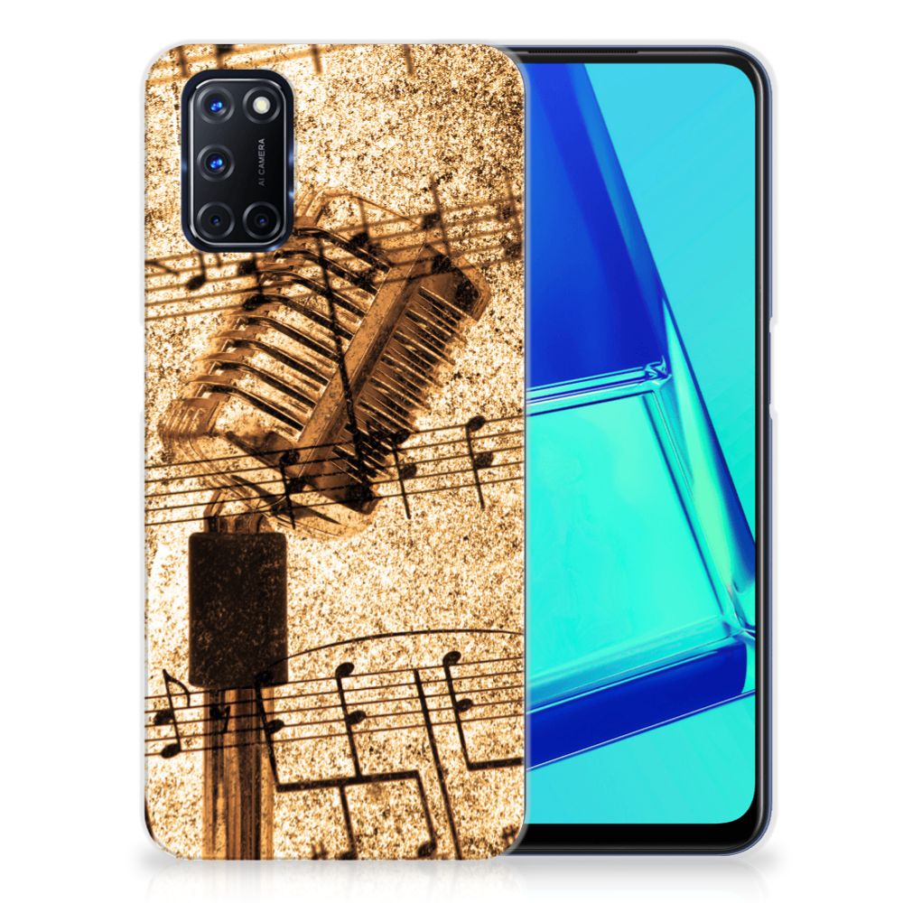 OPPO A52 | A72 Siliconen Hoesje met foto Bladmuziek B2C Telecom