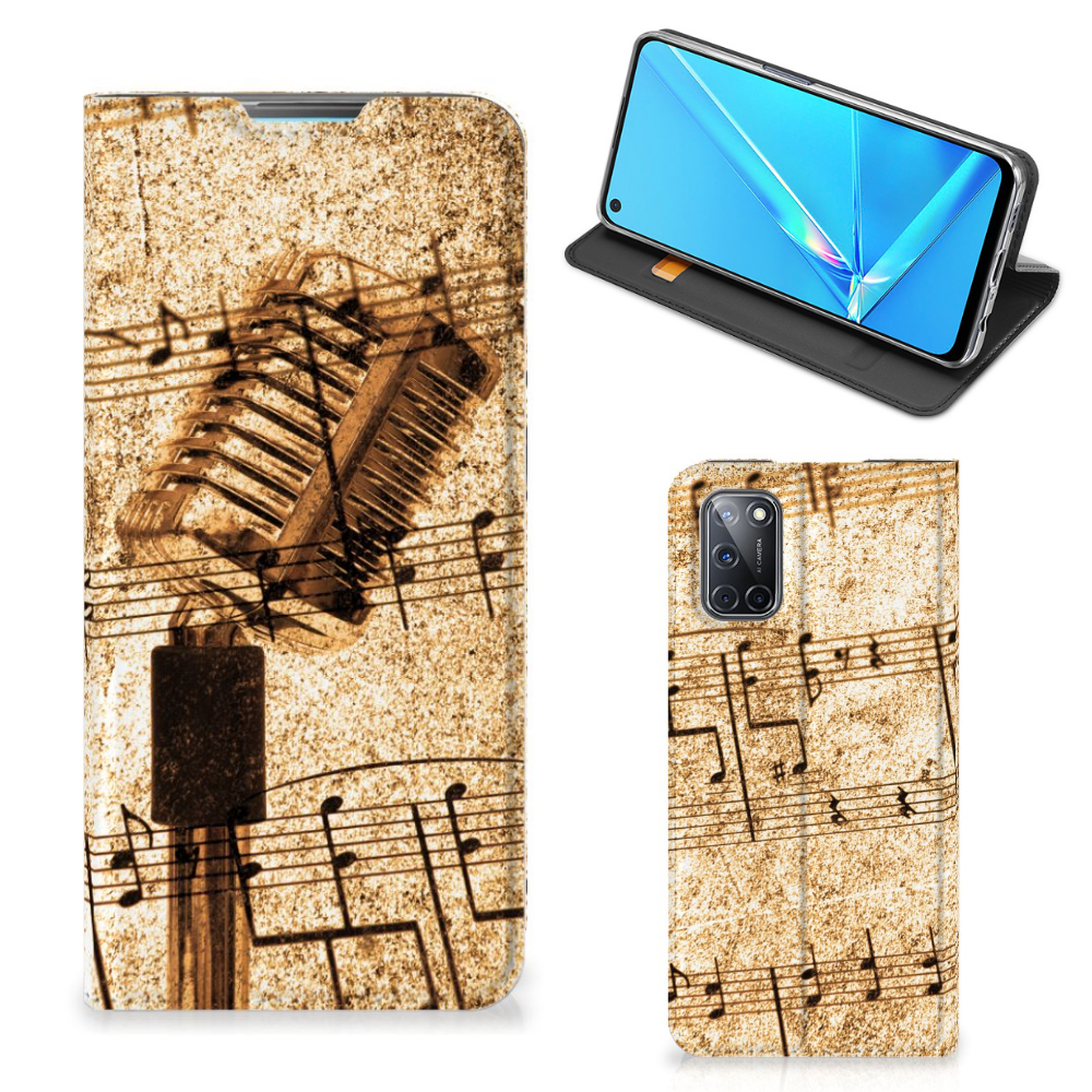 OPPO A52 | A72 Stand Case Bladmuziek - B2C Telecom
