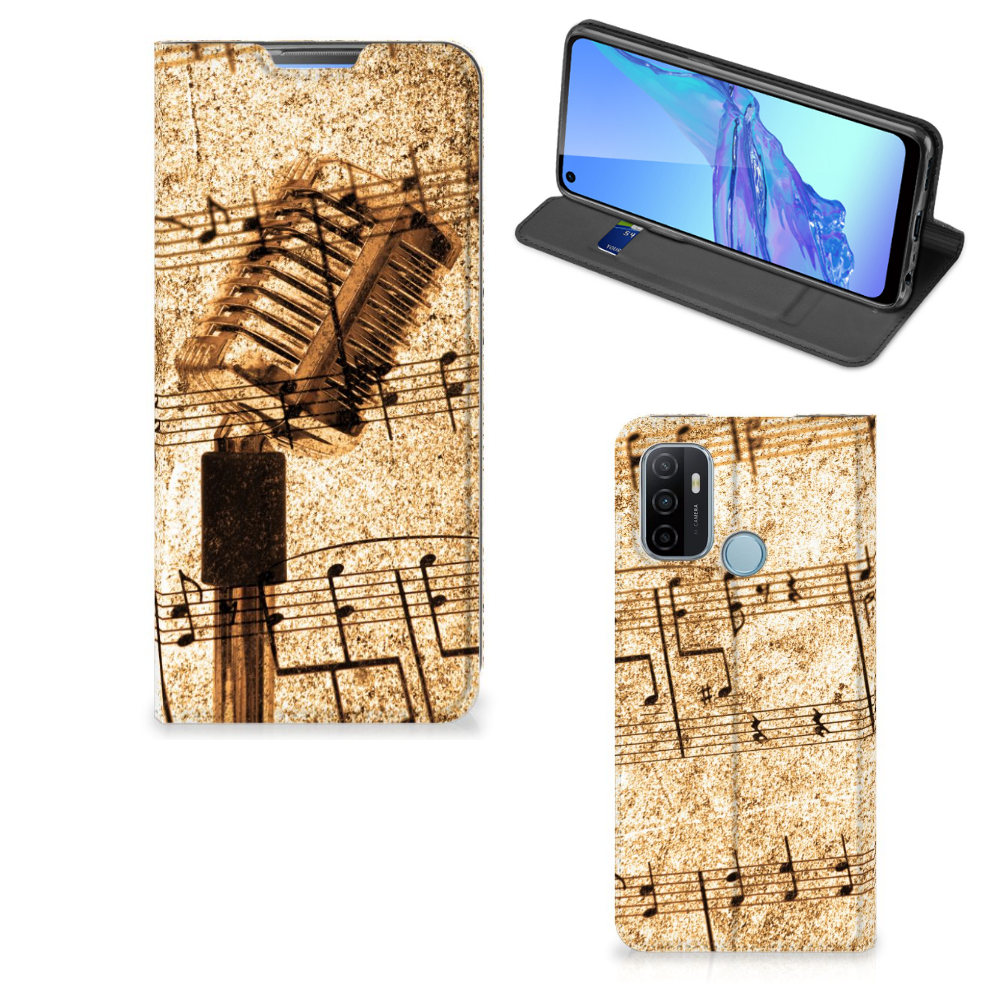 OPPO A53 | A53s Stand Case Bladmuziek - B2C Telecom