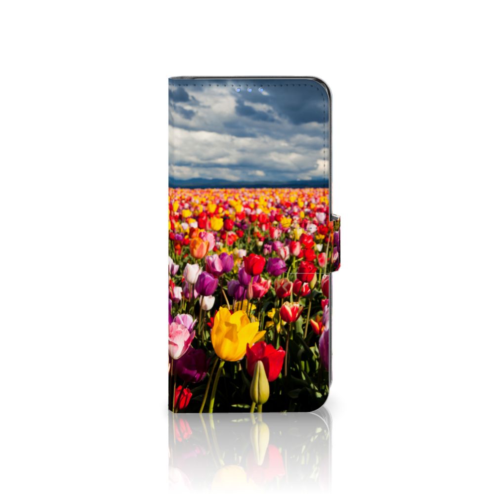 OPPO A53 OPPO A53s Hoesje Tulpen kleurrijk design tulpenveld aanzicht