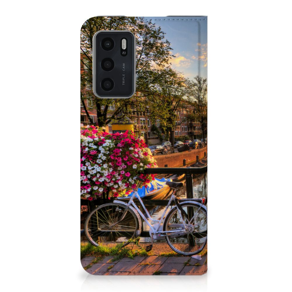 OPPO A54s | A16 | A16s Book Cover Amsterdamse Grachten - B2C Telecom