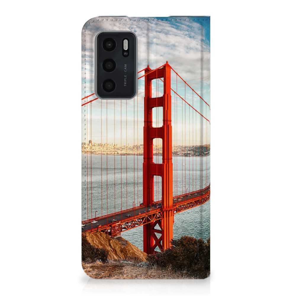 OPPO A54s | A16 | A16s Book Cover Golden Gate Bridge - B2C Telecom