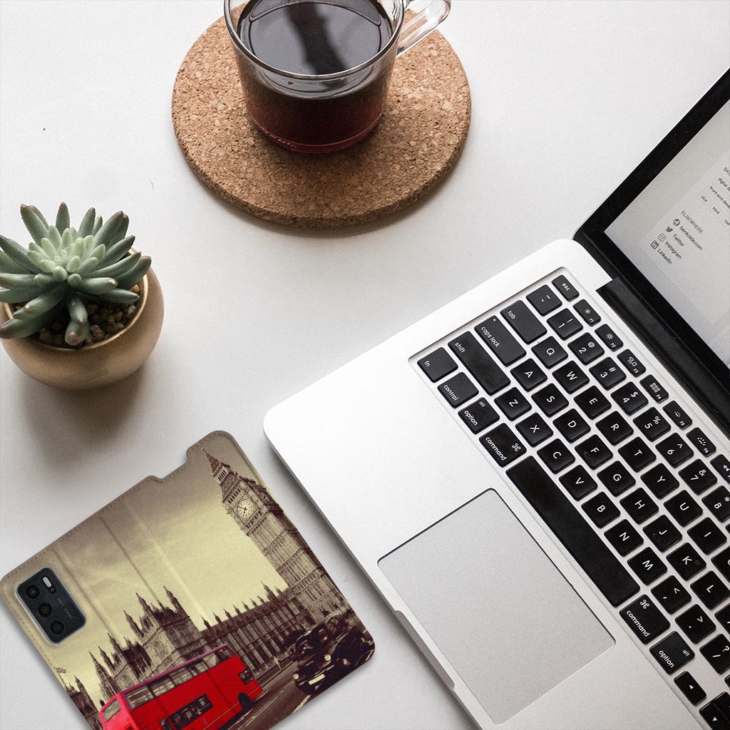 OPPO A54s | A16 | A16s Book Cover Londen - B2C Telecom
