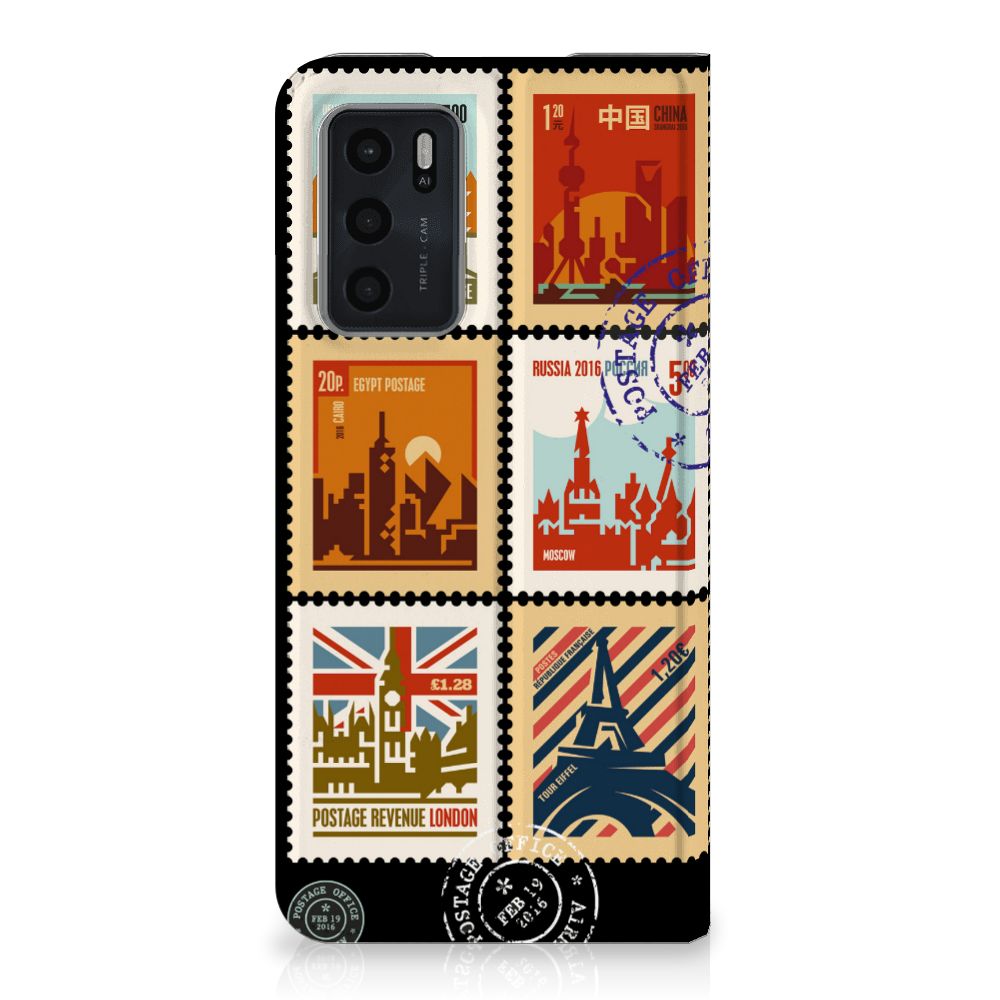 OPPO A54s | A16 | A16s Book Cover Postzegels - B2C Telecom
