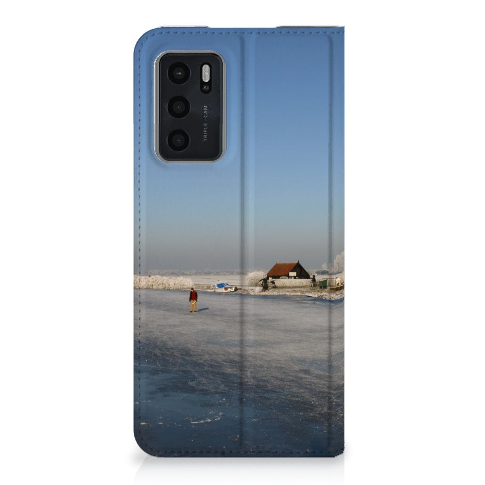 OPPO A54s | A16 | A16s Book Cover Schaatsers - B2C Telecom