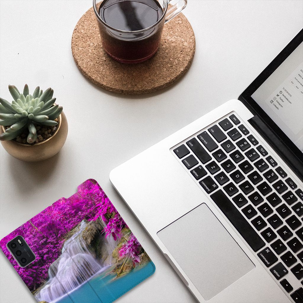 OPPO A54s | A16 | A16s Book Cover Waterval - B2C Telecom