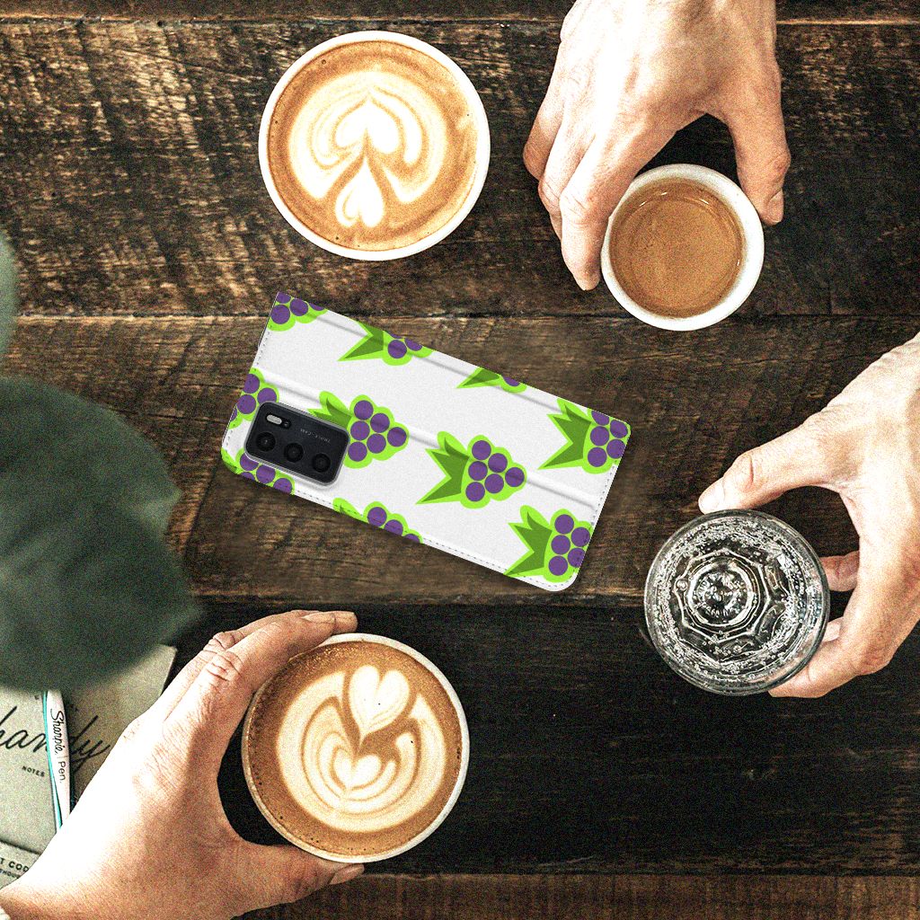 OPPO A54s | A16 | A16s Flip Style Cover Druiven - B2C Telecom