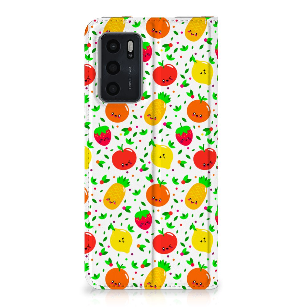 OPPO A54s | A16 | A16s Flip Style Cover Fruits - B2C Telecom
