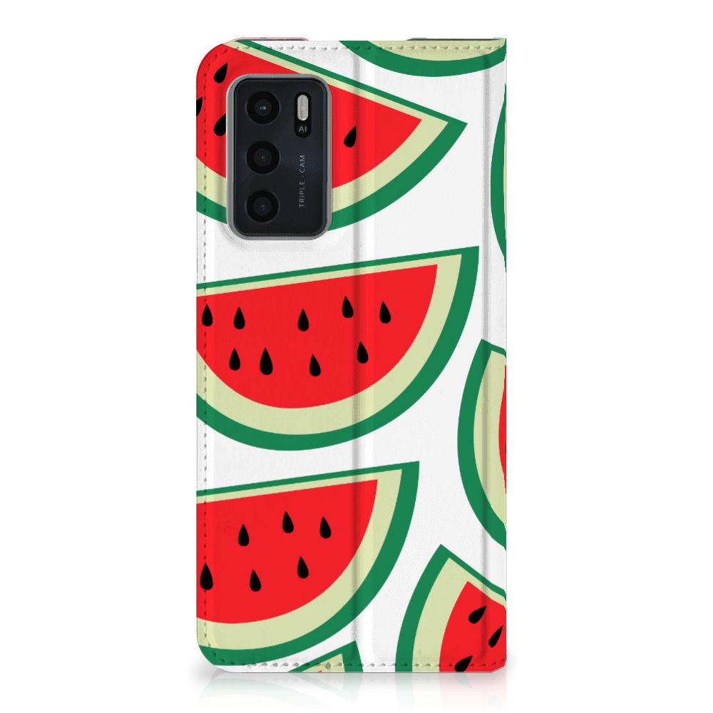 OPPO A54s | A16 | A16s Flip Style Cover Watermelons - B2C Telecom