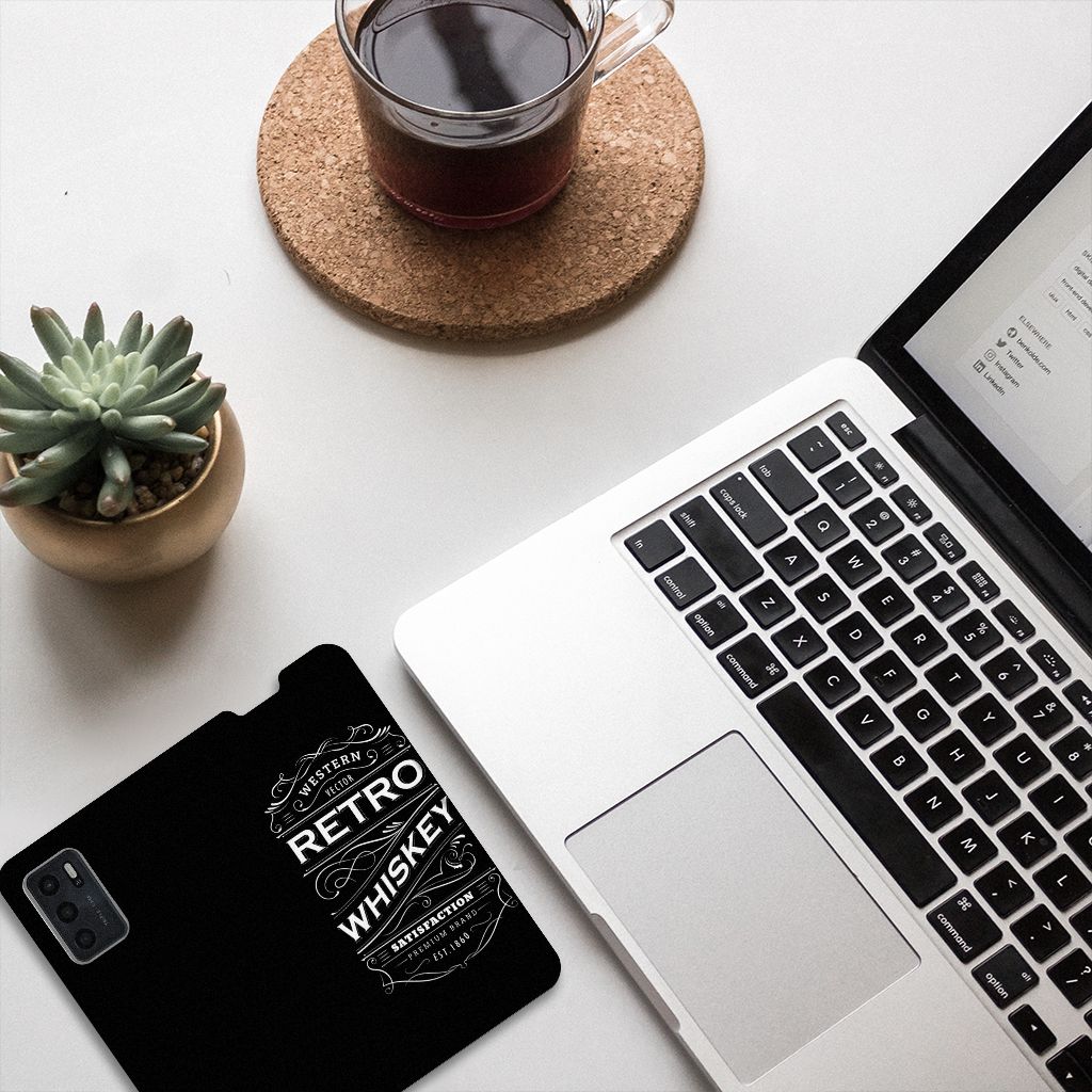 OPPO A54s | A16 | A16s Flip Style Cover Whiskey - B2C Telecom