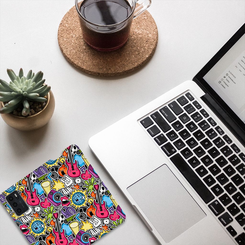 OPPO A54s | A16 | A16s Hippe Standcase Punk Rock - B2C Telecom