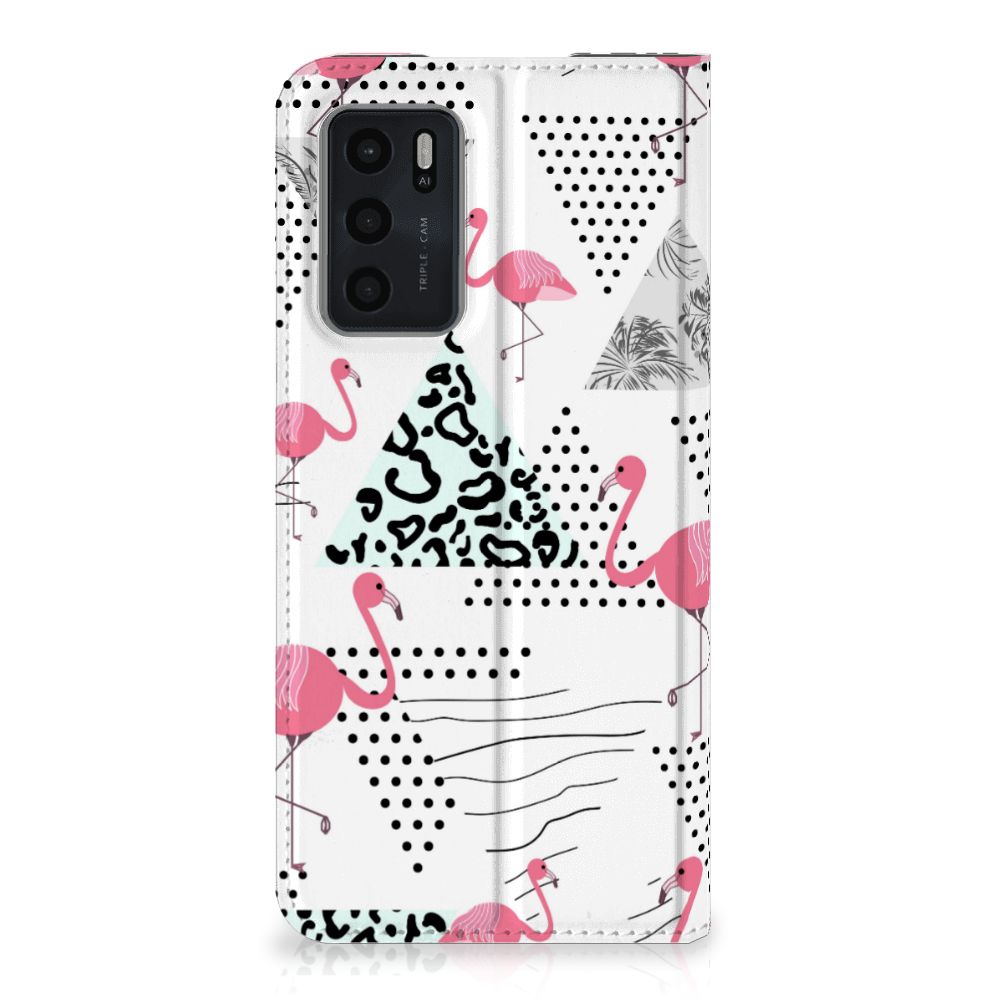 OPPO A54s | A16 | A16s Hoesje maken Flamingo Triangle - B2C Telecom