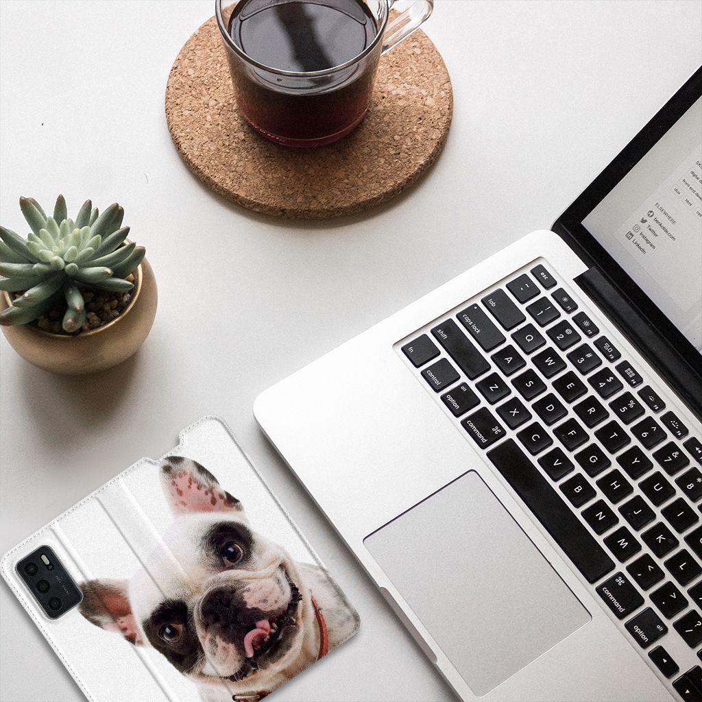 OPPO A54s | A16 | A16s Hoesje maken Franse Bulldog - B2C Telecom