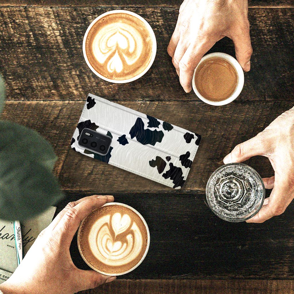 OPPO A54s | A16 | A16s Hoesje maken Koeienvlekken - B2C Telecom