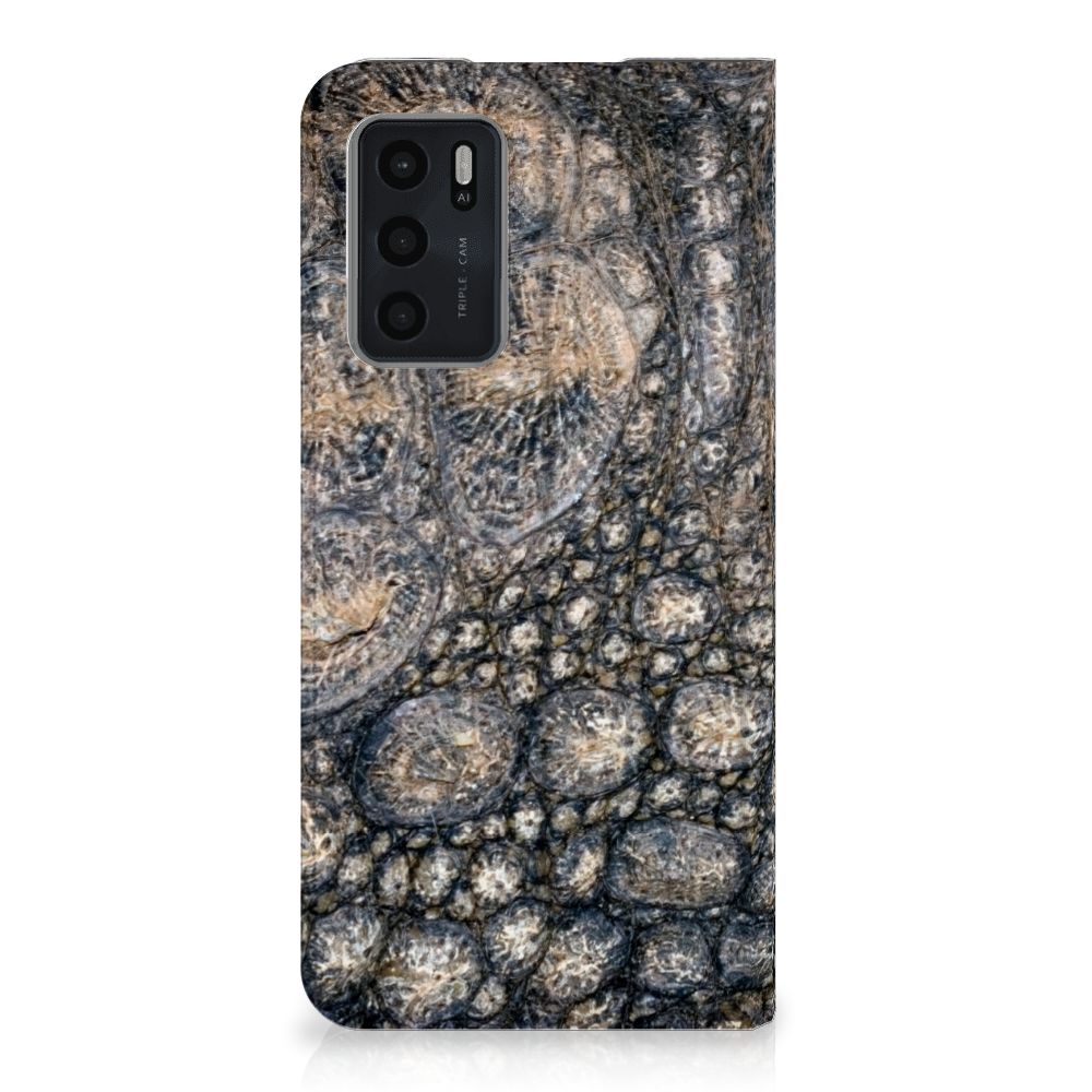 OPPO A54s | A16 | A16s Hoesje maken Krokodillenprint - B2C Telecom