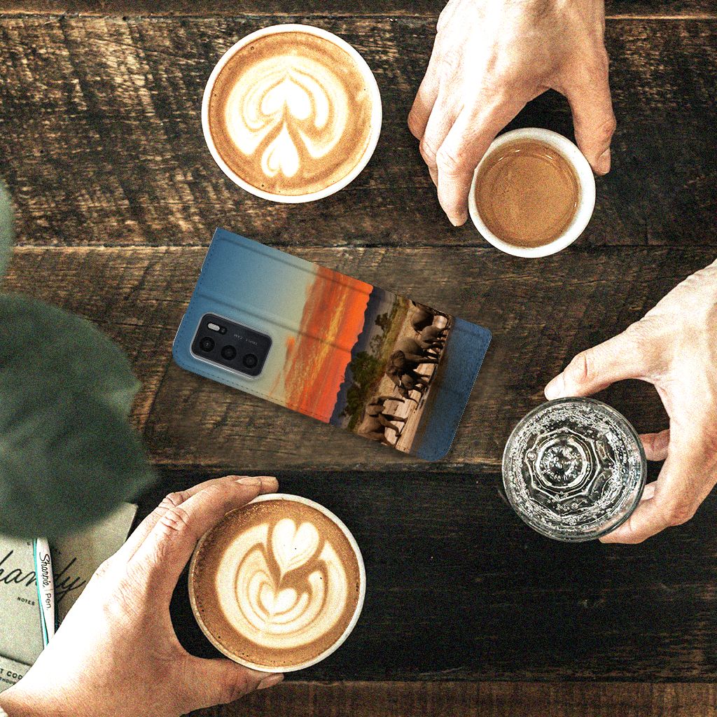 OPPO A54s | A16 | A16s Hoesje maken Olifanten - B2C Telecom