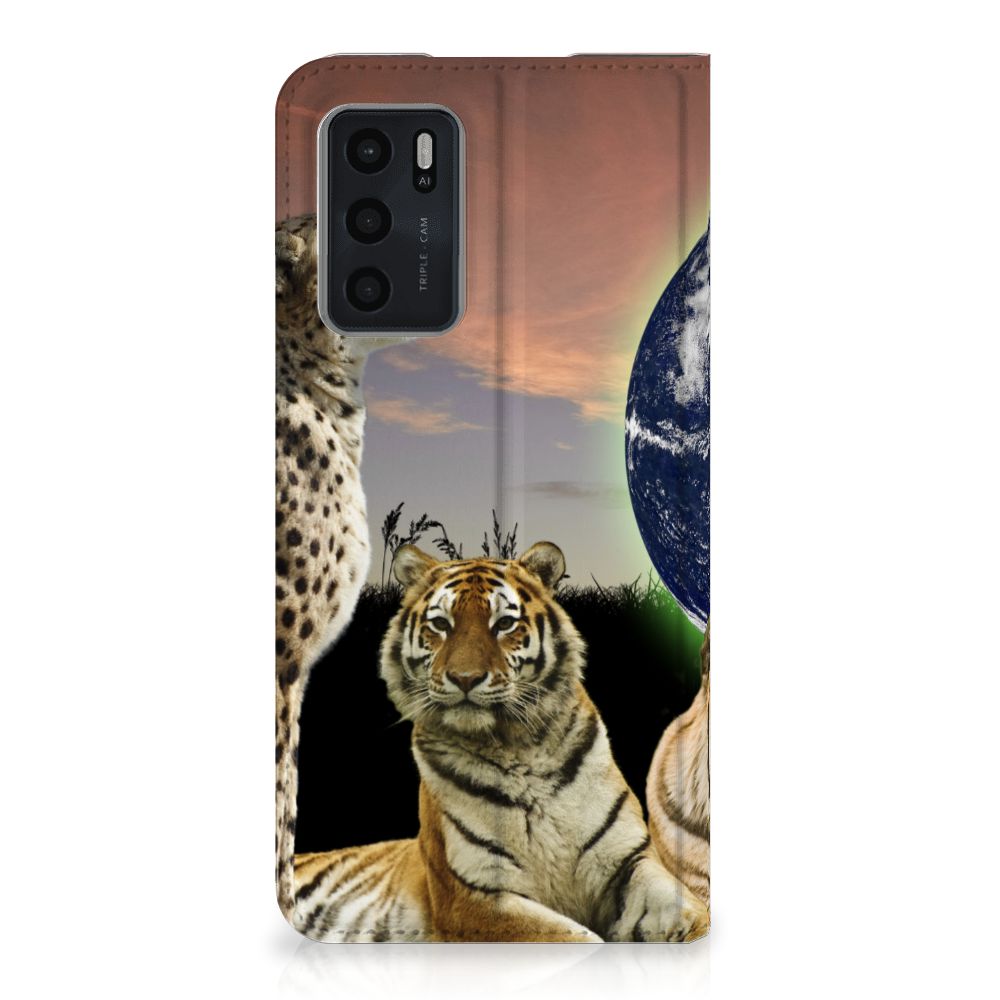 OPPO A54s | A16 | A16s Hoesje maken Roofdieren - B2C Telecom