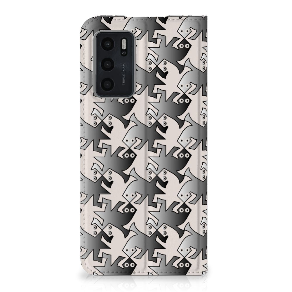 OPPO A54s | A16 | A16s Hoesje maken Salamander Grey - B2C Telecom