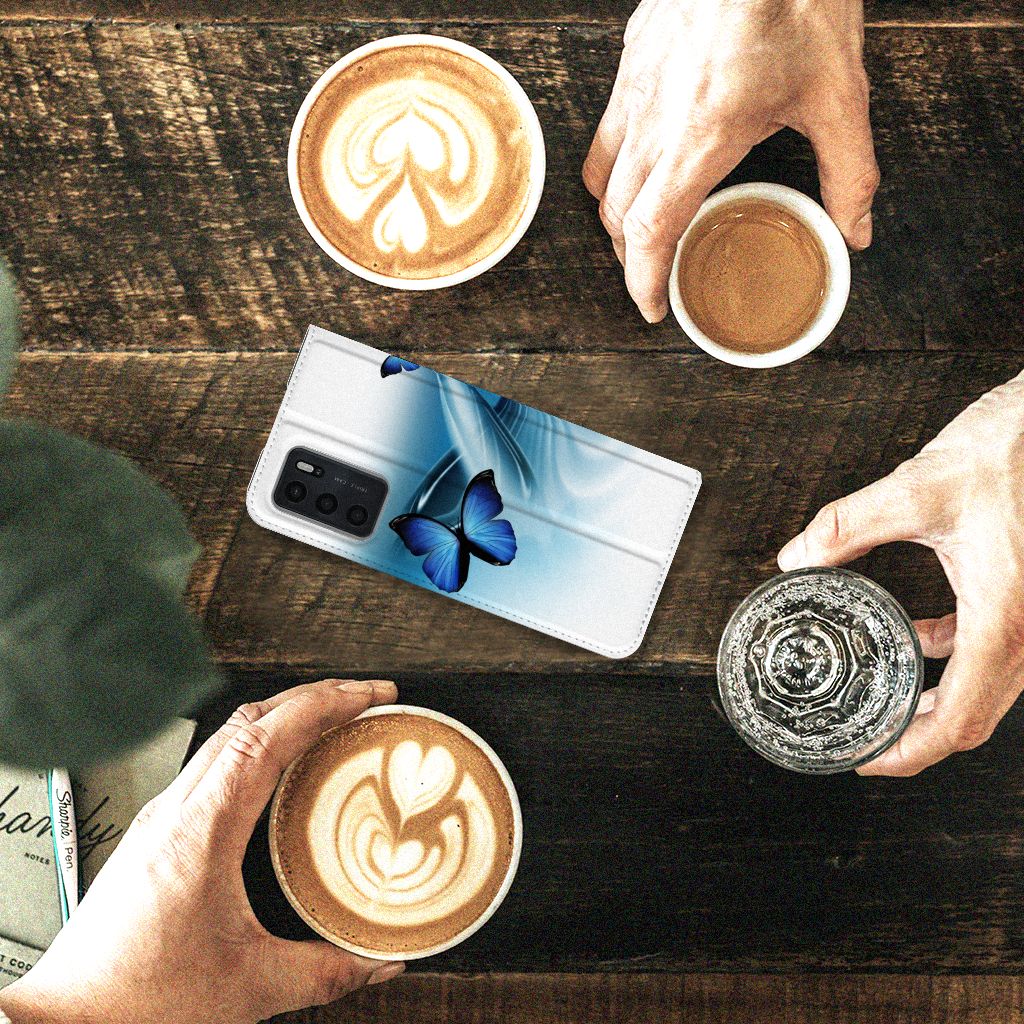 OPPO A54s | A16 | A16s Hoesje maken Vlinders - B2C Telecom